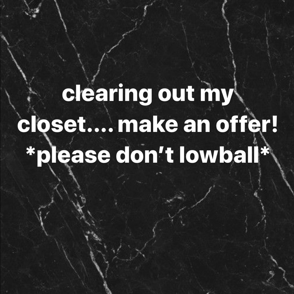 i’m clearing out my closet! make an offer!